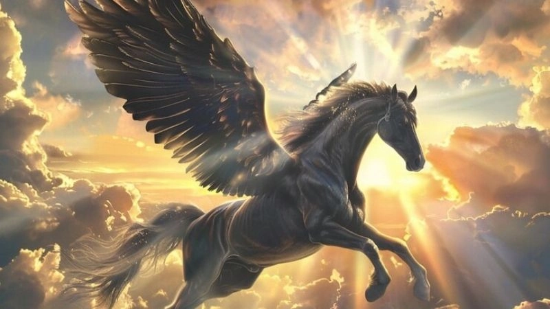 Ngựa có cánh biểu tượng tự do thần thoại