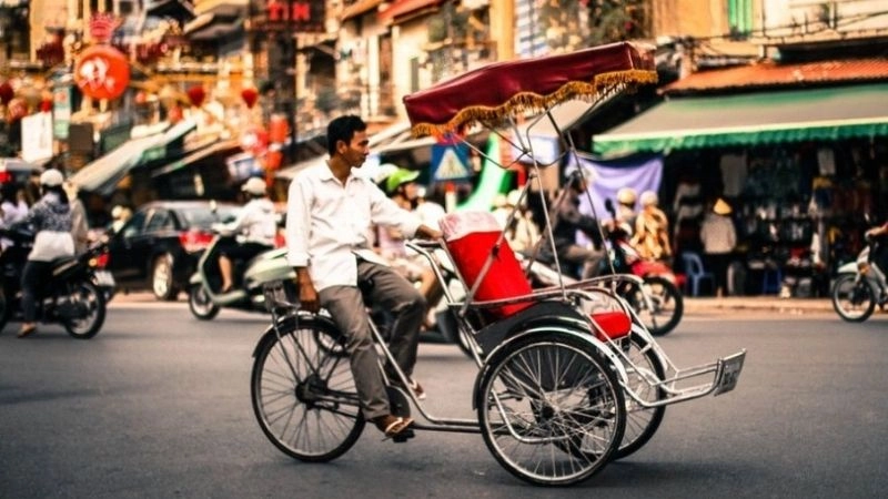 Nhịp sống Phố cổ Hà Nội hòa trong tiếng xe thồ