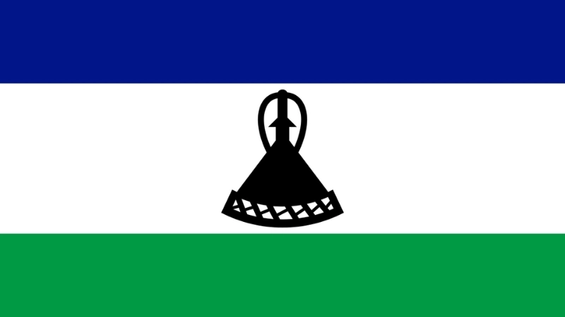 Đặc điểm hình dạng của quốc kỳ Lesotho hiện tại