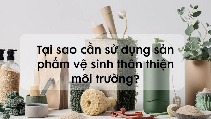Tại sao cần sử dụng sản phẩm vệ sinh thân thiện môi trường?