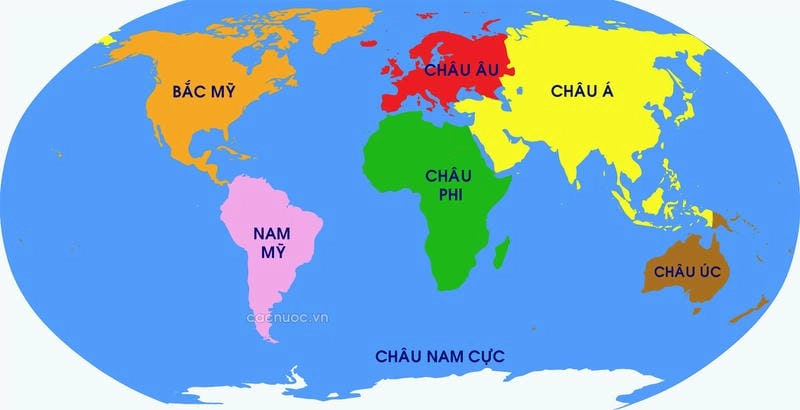 Tìm hiểu cách phân chia 7 lục địa chuẩn xác