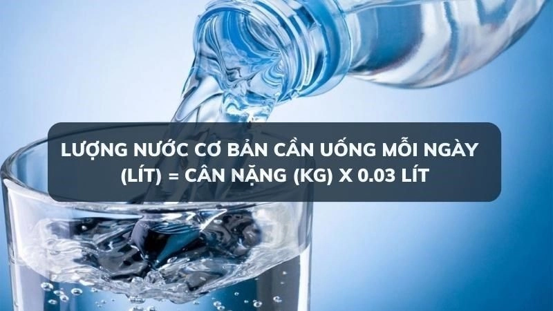 Xác định lượng nước nên uống hàng ngày là việc làm cần thiết 