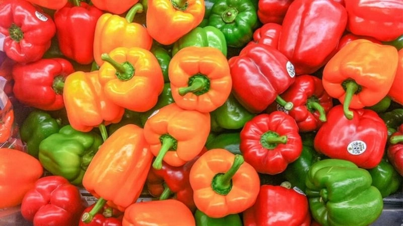 Ớt chuông chứa 30 calo Với 100g