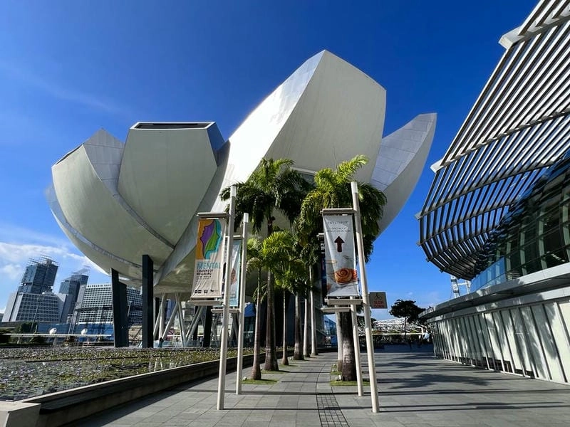 Bảo tàng ArtScience Museum hình hoa sen biểu tượng hiện đại