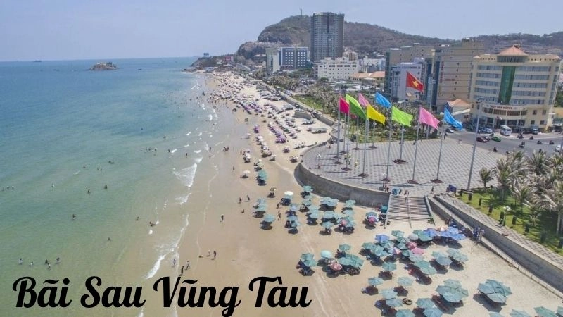 Bãi Sau nằm ở phía Đông Nam thành phố Vũng Tàu