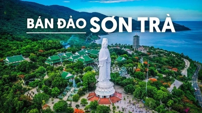 Bán đảo Sơn Trà Đà Nẵng ảnh xanh ngát trời mây