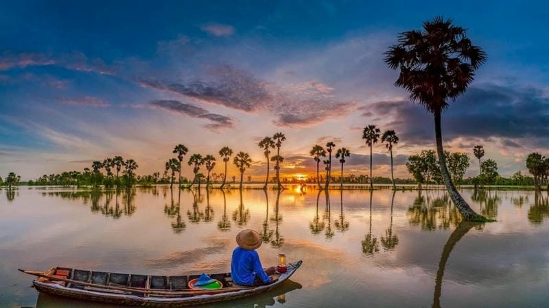 Ngắm Cảnh đẹp miền Tây tại chợ nổi Cái Răng