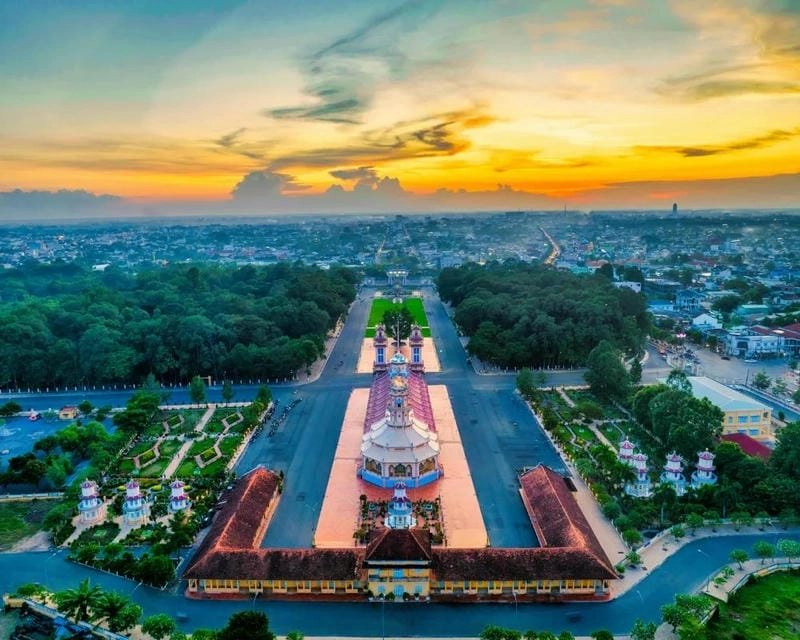 Ngắm hoàng hôn để thư giãn Tây Ninh yên bình