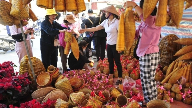 Chợ Viềng đậm sắc xuân trên mảnh đất Nam Định