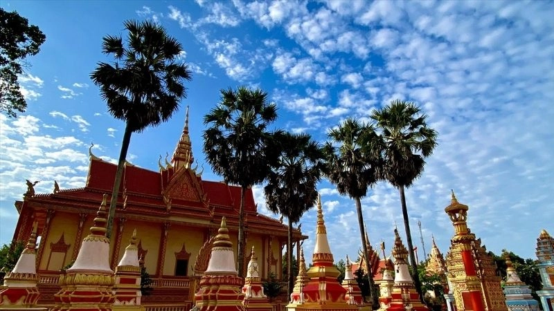 Chùa Xiêm Cán Bạc Liêu ảnh đẹp kiến trúc tinh tế