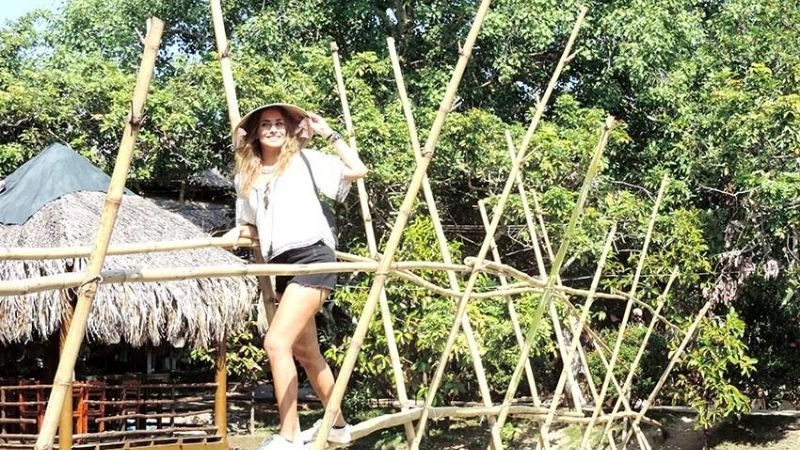 Cảnh quan Cồn Phụng xanh mướt rừng trái cây