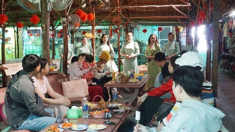 Cảnh quan Cồn Thới Sơn thơ mộng và yên bình