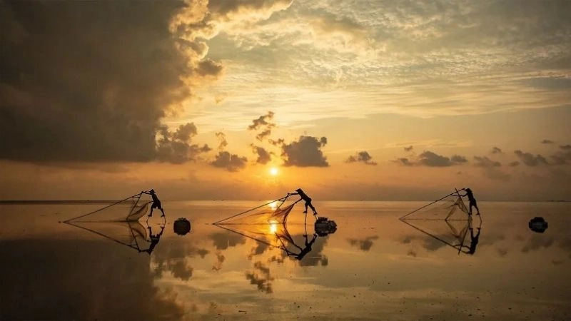 Cồn Vành là nơi hòa mình cùng biển cả mênh mông