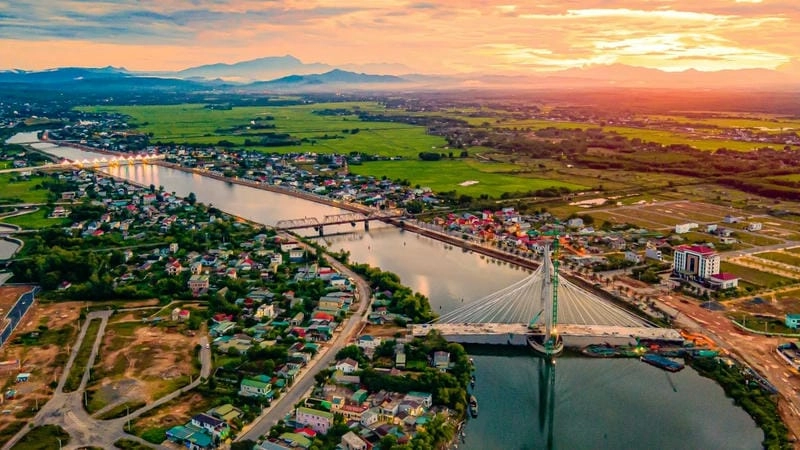 Đắm chìm trong hình ảnh bình yên Quảng Trị với ánh hoàng hôn