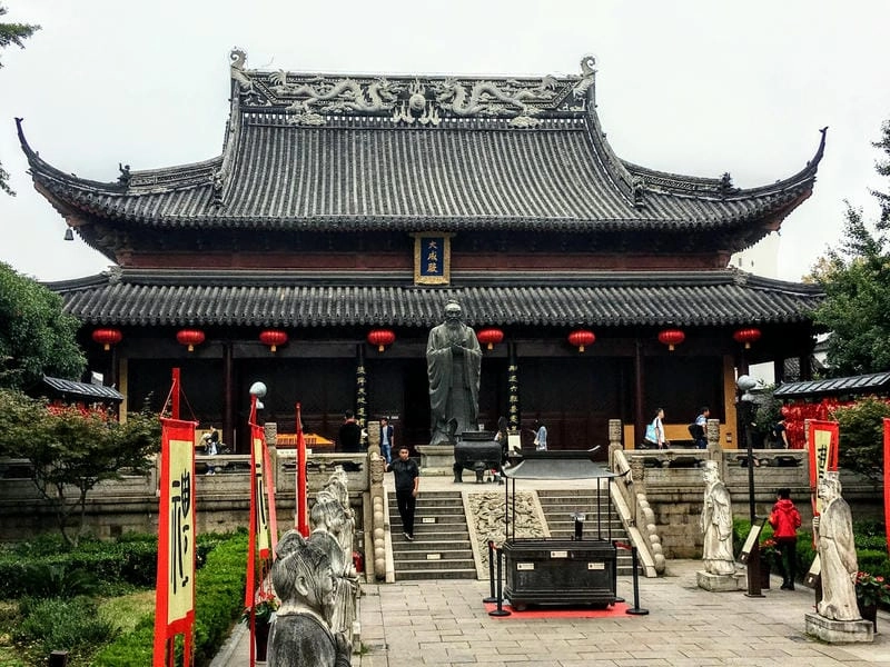 Kiến trúc Đền thờ Khổng Tử độc đáo 