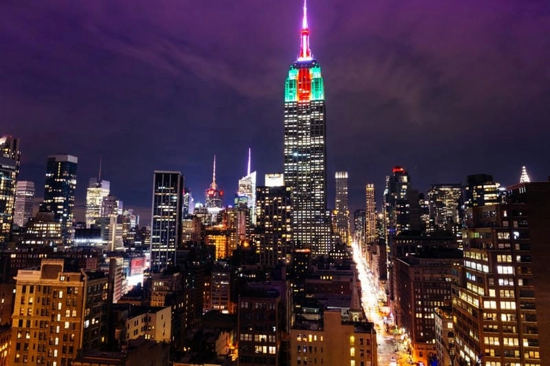 Toàn cảnh ấn tượng của Empire State Building biểu tượng nổi bật của New York