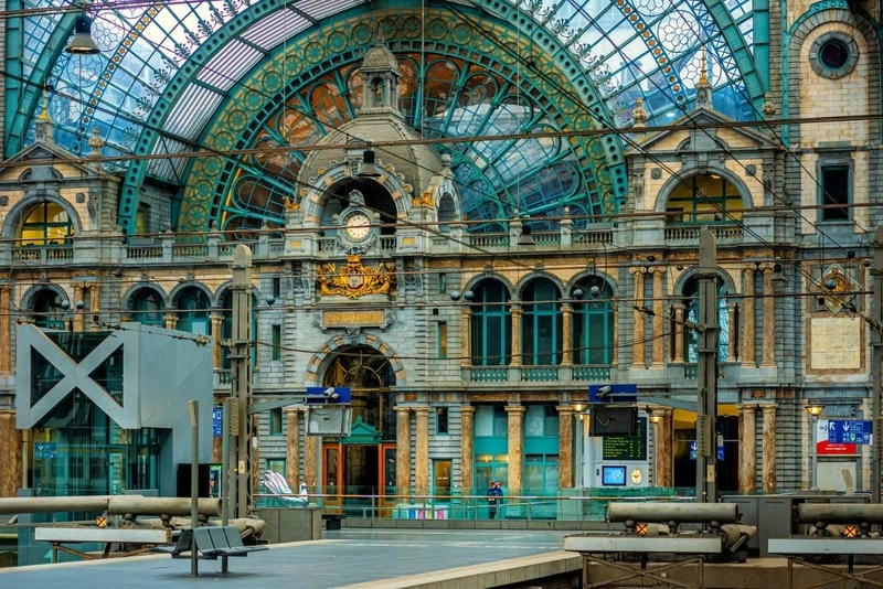 Khám phá Ảnh Ga Trung tâm Antwerp Bỉ đẹp nhất