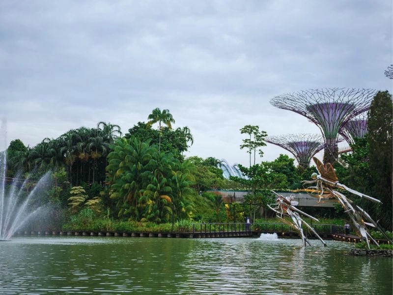 Vườn thẳng đứng Supertree công trình xanh ấn tượng tại Singapore