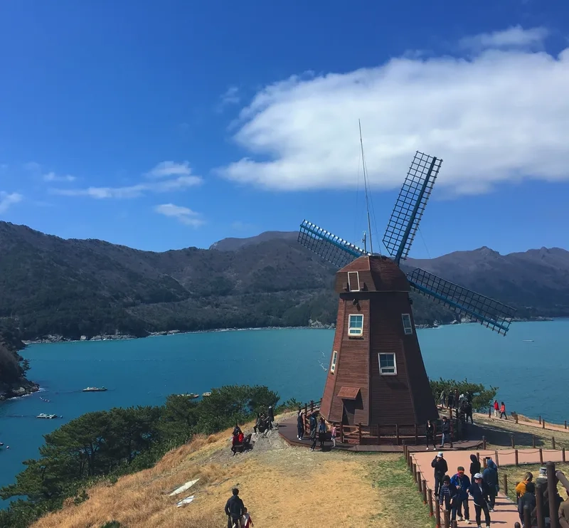 Check in view biển siêu đẹp ở Geoje Island