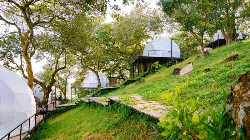 Thiên nhiên Hồ Trị An xanh mát bình yên