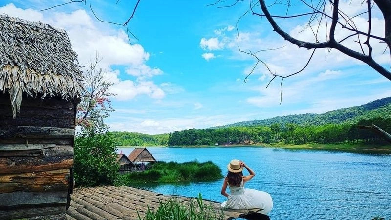 Thiên nhiên Hồ Tuyền Lâm trong lành và xanh mát