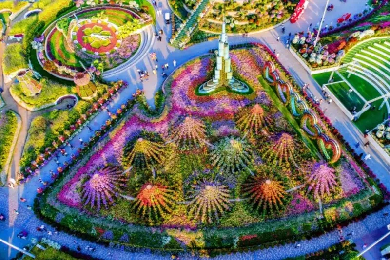 Điểm đến lý tưởng để sống ảo tại Dubai Miracle Garden chụp ảnh