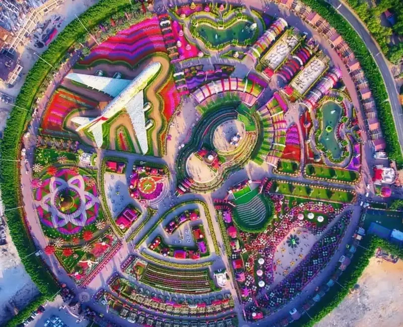 Say đắm trước khung cảnh lộng lẫy Dubai Miracle Garden đẹp