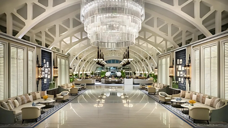 Kiến trúc và không gian sang trọng của The Fullerton Hotel Singapore
