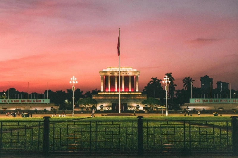 Cảnh đổi gác tại Lăng Chủ tịch Hồ Chí Minh