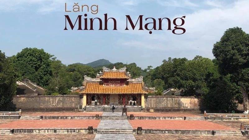 Lăng Minh Mạng tọa lạc trên núi Cẩm Khê