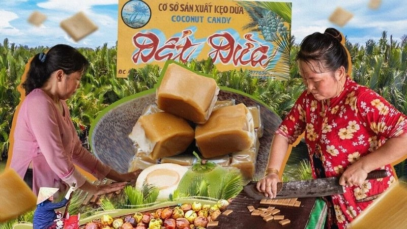 Lịch sử hình thành làng nghề kẹo dừa Bến Tre