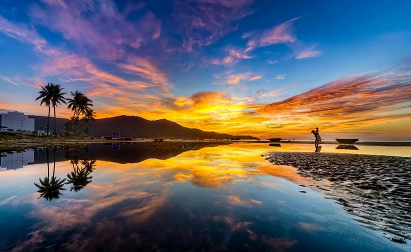 Hoàng hôn Quảng Ngãi mùa hè đẹp ngỡ ngàng làm say lòng người