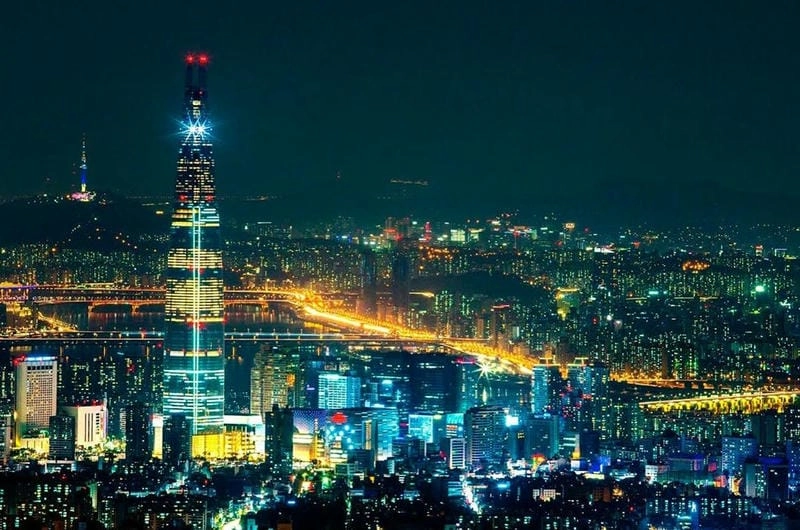 Mùa thu về đêm ở Seoul lung linh huyền ảo