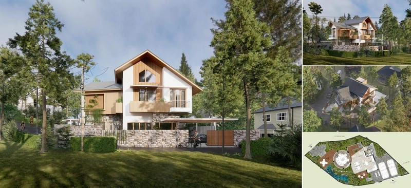 Nội thất tinh tế trong nhà biệt thự Đà Lạt đầy cuốn hút