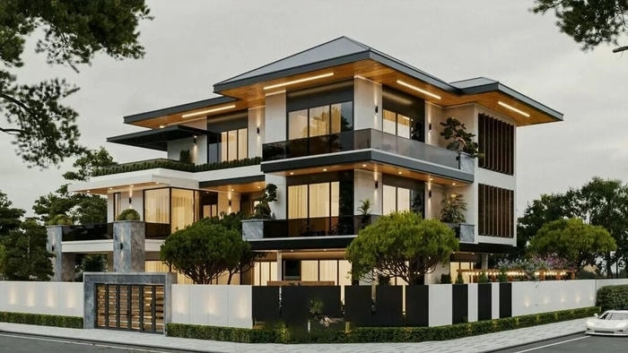 Tản bộ trong sân vườn biệt thự Nha Trang xanh mát