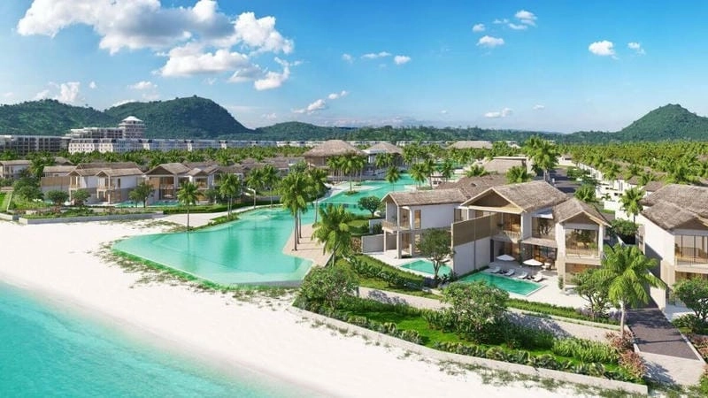 Đón bình minh biệt thự tại Nhà biệt thự Phú Quốc lãng mạn