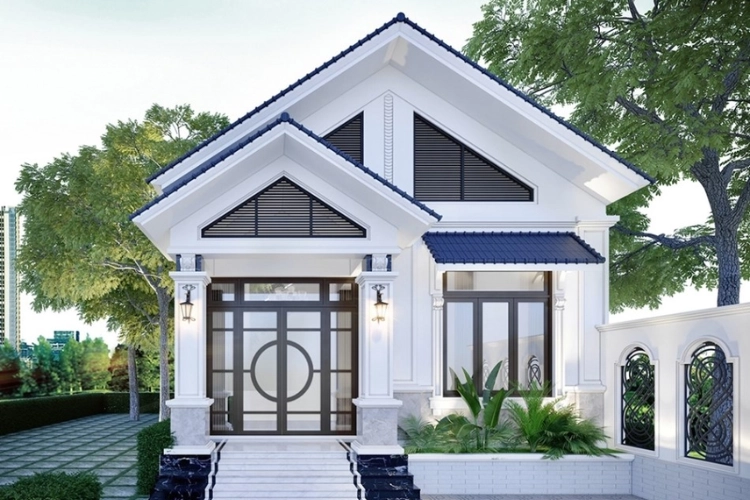 Ngắm ảnh nhà cấp bốn nông thôn bình yên xanh mát