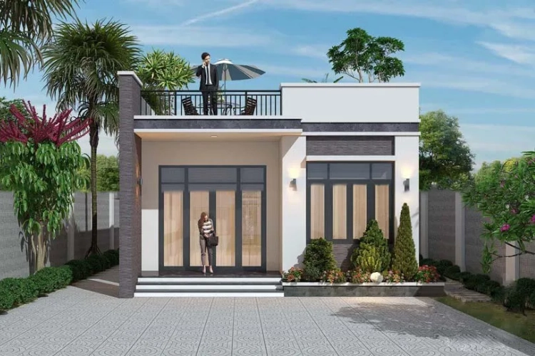 Chiêm ngưỡng sân vườn nông thôn nhà cấp bốn mộc mạc yên bình