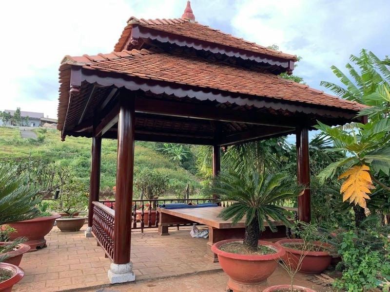 Ngắm nhà chòi Vĩnh Long nép mình bên dòng kênh rạch hiền hòa