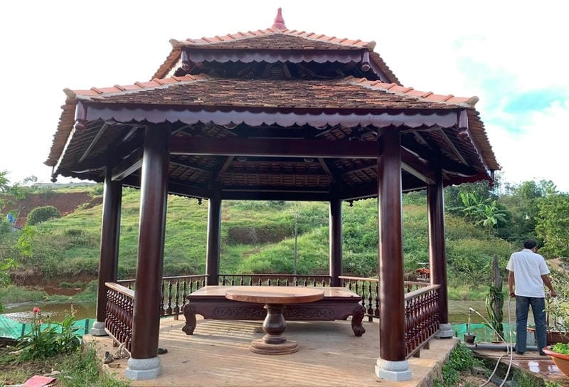 Không gian nội thất nhà chòi Vĩnh Long đơn sơ mà ấm cúng