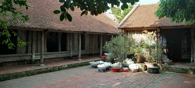 Mái ngói rêu phong là điểm nhấn nhà cổ Hải Dương