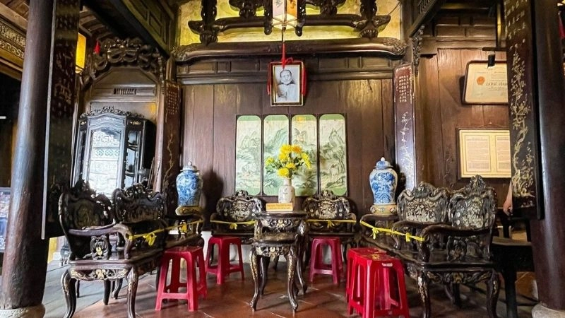 Nội thất Nhà cổ Tấn Ký hòa quyện hồn dân tộc