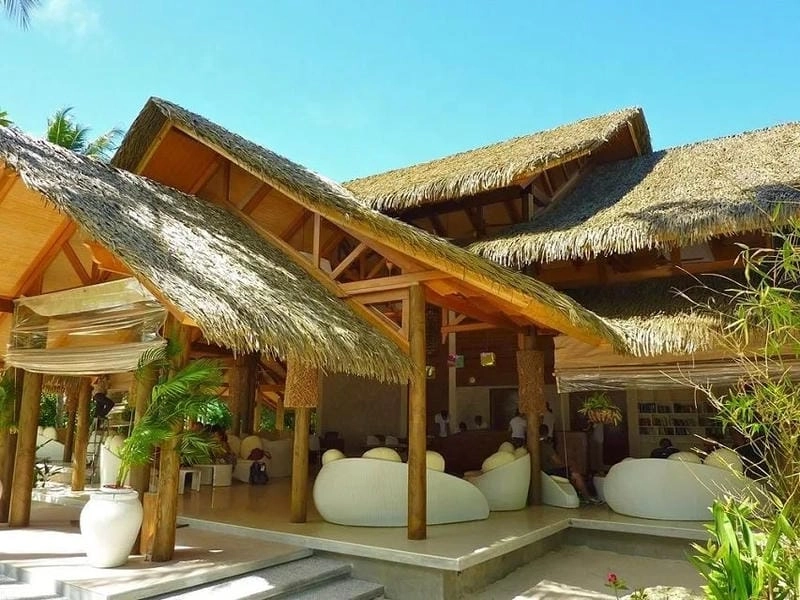 Nội thất nhà lá giản dị nhưng vẫn đầy đủ tiện nghi