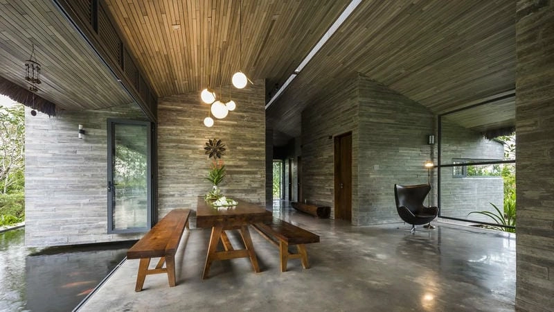 Ngắm hoàng hôn nhà mái lá Long An lãng mạn tuyệt