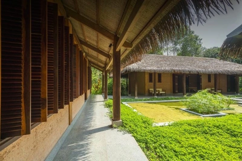 Đón bình minh tại Nhà mái lá Vĩnh Phúc khung cảnh thơ mộng