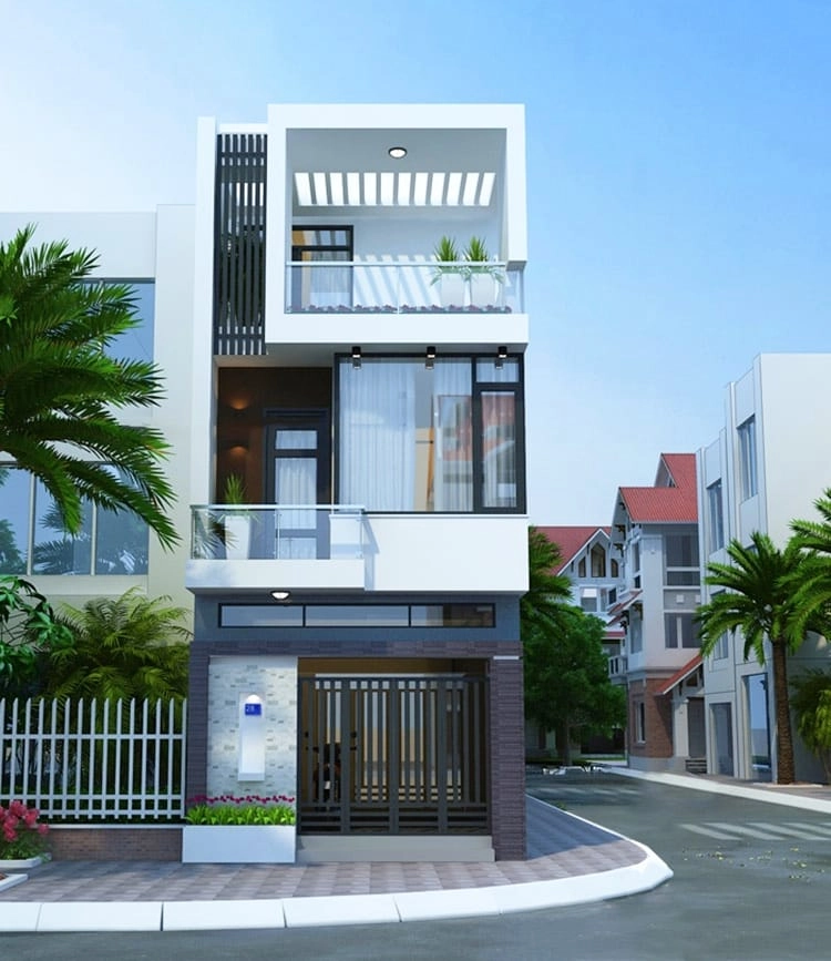 Mẫu nhà ống Cần Thơ có mặt tiền nhà ống Cần Thơ cuốn hút