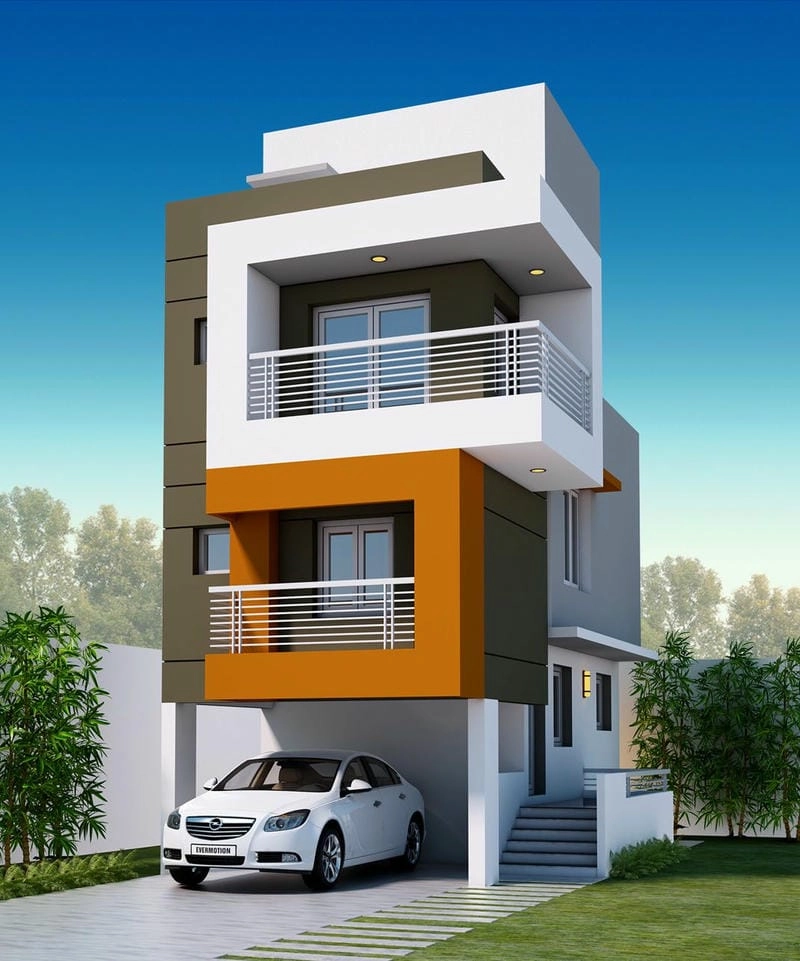 Sân thượng Nhà ống Phú Yên rộng rãi đón gió trời