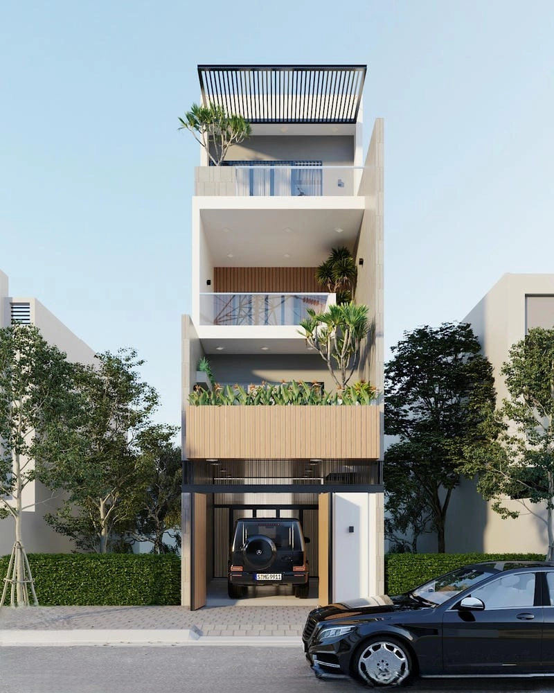 Cảnh quan Nhà ống Phú Yên xanh mát và hài hòa