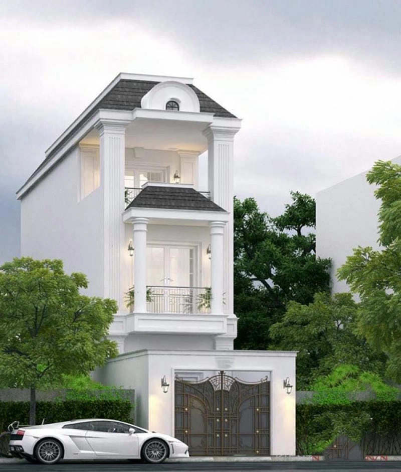 Lãng mạn khi ngắm hoàng hôn nhà ống giữa lòng phố biển