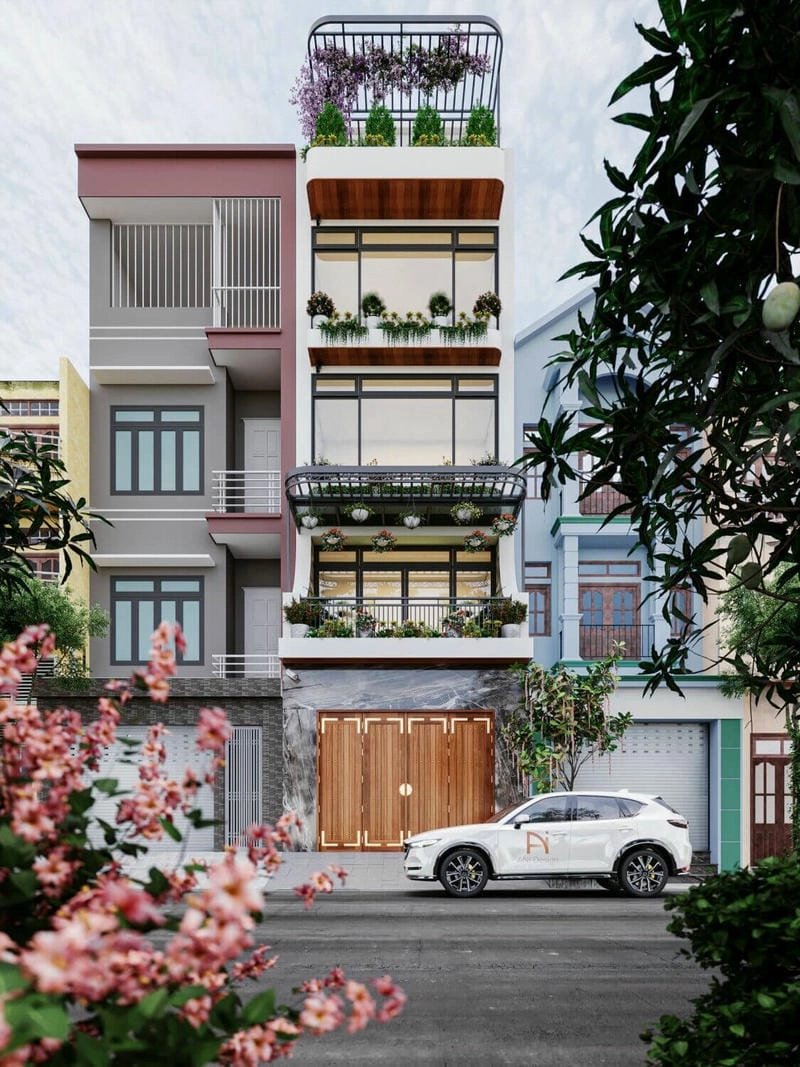 Chiêm ngưỡng vẻ đẹp nhà ống về đêm lung linh ánh sáng